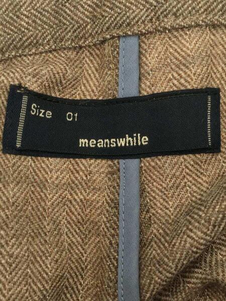 meanswhile(ミーンズワイル) / ALPACA HERRINGBONE WRAP PT/MW-PT20207 
