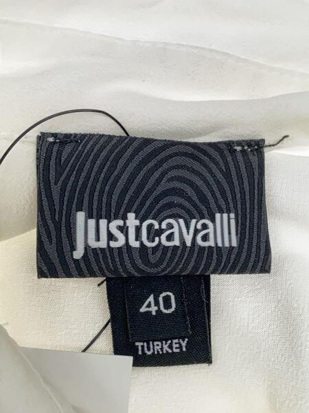 Just cavalli(ジャストカヴァリ) / 長袖ブラウス/40/レーヨン/WHT 