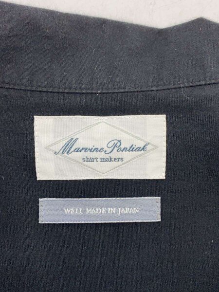 Marvine Pontiak shirts makers / 半袖シャツ/one/コットン/BLK/無地/MPSM-2503S Marvine Pontiak shirts makers(マービンポンティアックシャツ