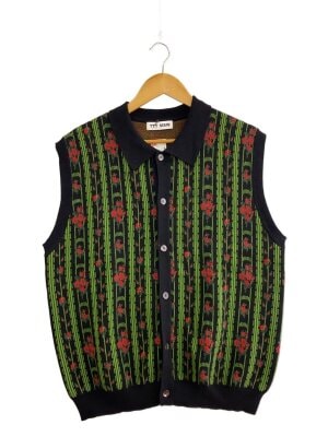 TTT_MSW(ティー) / 22SS/Flower Jacquard Knit Cardigan/L/花柄/TTT