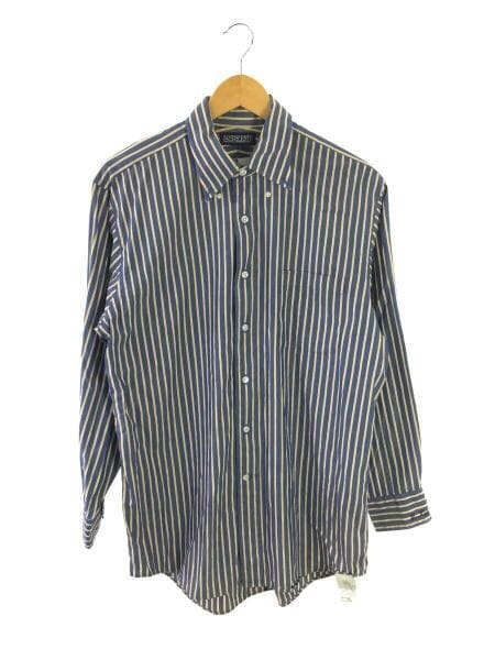 LANDS END(ランズエンド) / 長袖シャツ/--/コットン/BLU/ストライプ