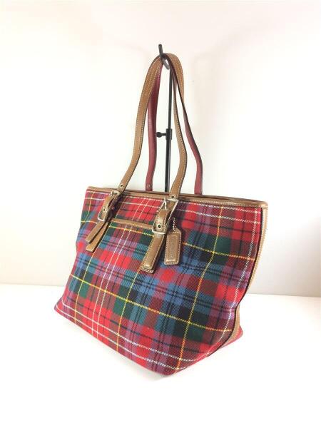 Coach コーチ 8937 トートバッグ キャンバス チェック セカンドストリート 衣類 家具 家電等の買取と販売ならセカンドストリート お問い合わせ番号 2336330198840
