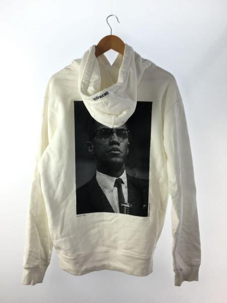 Supreme(シュプリーム) / パーカー/L/コットン/WHT/Malcolm X Hooded 
