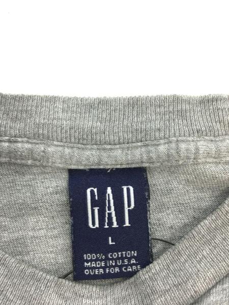 GAP(ギャップ) / 90s/OLD GAP/USA製/万国旗Tシャツ/L/コットン/GRY/穴 