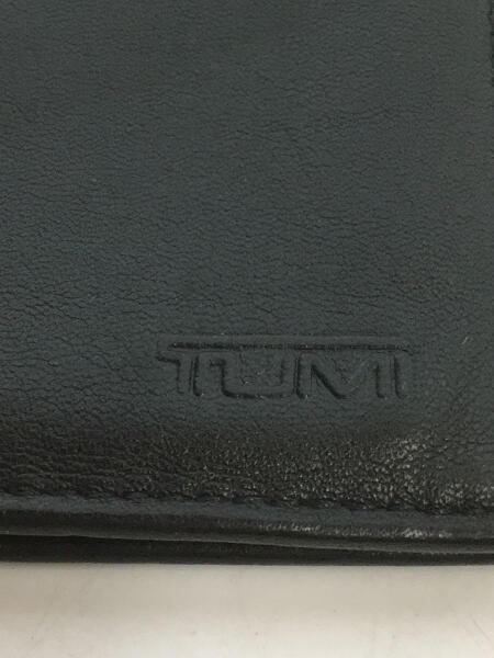 新品未使用　TUMI　二つ折り財布　カードケース　レザー　ブラック　箱付き TUMI(トゥミ) / 2つ折り財布/カードケース/レザー/BLK/無地/メンズ