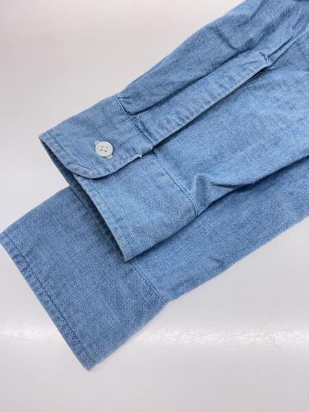 A.PRESSE / 長袖シャツ/2/コットン/BLU/無地/23SAP-02-09H// A.PRESSE(アプレッセ) / 23ss/Washed Chambray Shirt/長袖シャツ/BLU
