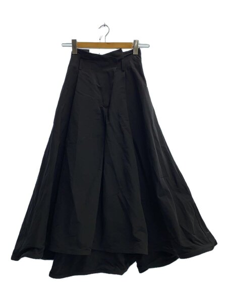 UN3D.(アンスリード) / 19AW/フレアロングスカート/38/ナイロン/BLK