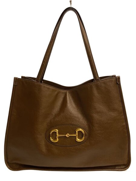 GUCCI(グッチ) / ホースビット1955/トートバッグ/レザー/BRW/無地 