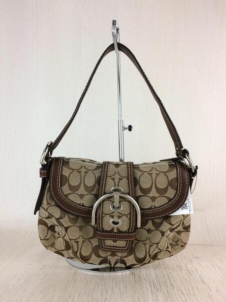 COACH ソーホー シグネチャー ワンショルダー バッグ ブラウン