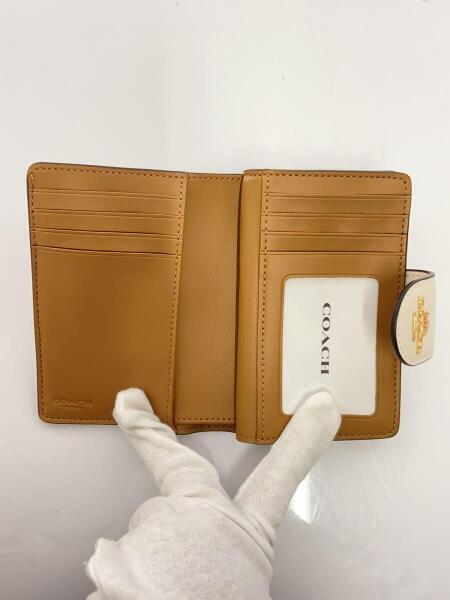 COACH(コーチ) / 2つ折り財布/レザー/WHT/総柄/レディース/C4768