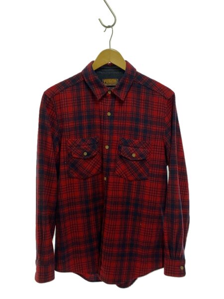 PENDLETON(ペンドルトン) / USA製/長袖シャツ/M/ウール/RED/チェック 
