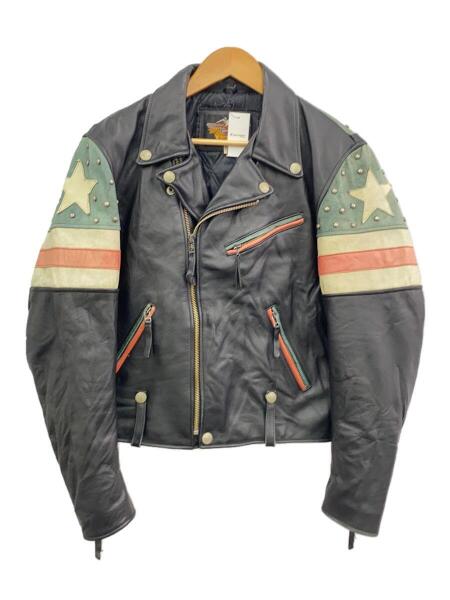 HARLEY DAVIDSON ハーレー スタッズ ダブルライダースジャケット HARLEY DAVIDSON(ハーレーダヴィッドソン) / 星条旗/スタッズ/ダブル