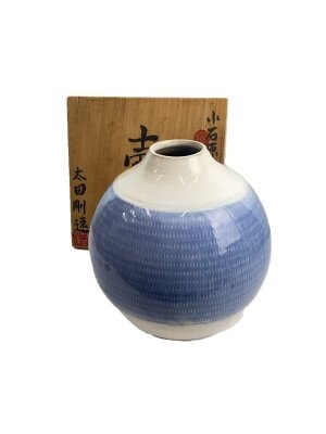 有田焼(アリタヤキ) / 草場正人作/壷・花瓶/BLU/日展陶芸作家// | 中古