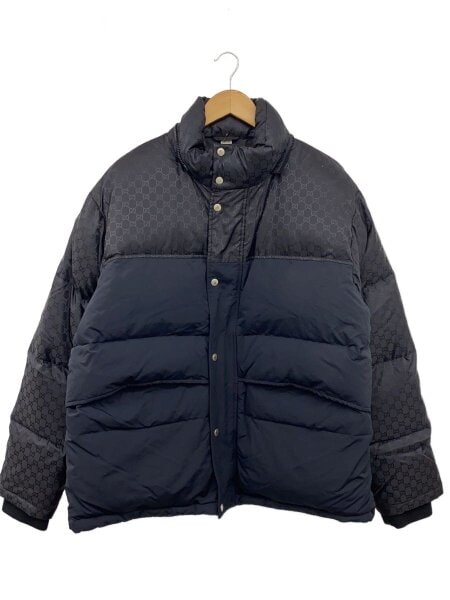 GUCCI(グッチ) / 2019AW/GGジャガードダウンジャケット/ナイロン/BLK 