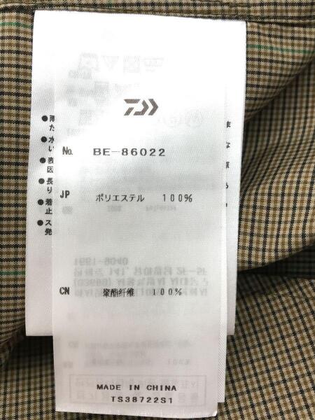 DAIWA / 長袖シャツ/S/ポリエステル/BRW/チェック/BE-86022 DAIWA([スポーツ]ダイワ) / 長袖シャツ/S/ポリエステル/BRW/チェック