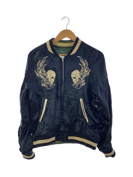 VANSON(バンソン) / スカジャン/スカル/リバーシブル/S/レーヨン/BLK