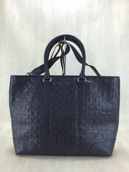 COACH(コーチ) / F71136/ショルダーバッグ/レザー/BLK/総柄/ブラック 