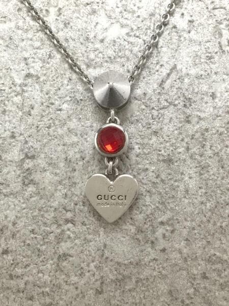 GUCCI(グッチ) / レッドトパーズトレードマークネックレス/SV925 