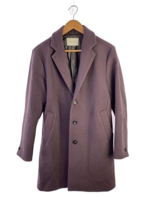 PUBLIC TOKYO◇チェスターコート/1/ウール/BRW/無地/162651004 PUBLIC