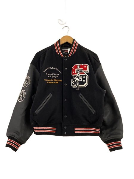 HYSTERIC GLAMOUR(ヒステリックグラマー) / スタジャン/S/ウール/BLK 