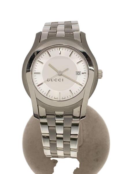 GUCCI(グッチ) / Gクラス/クォーツ腕時計/アナログ/ステンレス/SLV/WHT 