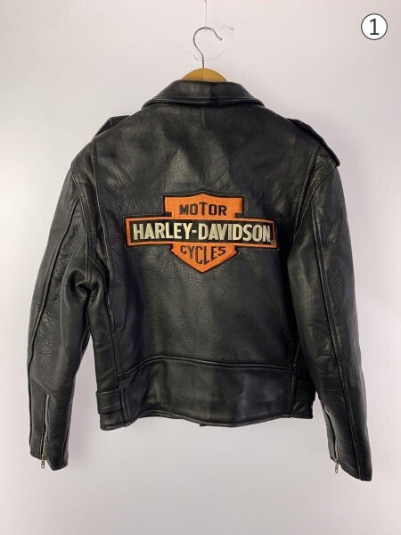 FIRST ダブル ライダース ジャケット黒 中古・古着通販】FIRST (ファースト) FIRST ダブルライダース