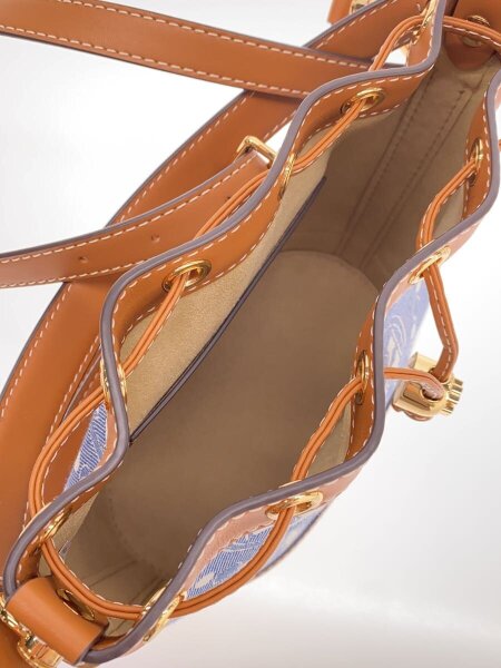 TORY BURCH(トリーバーチ) / Tモノグラム ジャカード バケットバッグ 