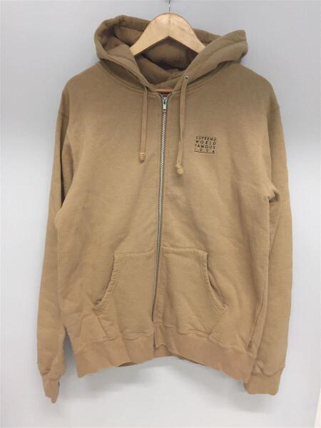 Supreme(シュプリーム) / ジップパーカー/M/コットン/ベージュ/world 
