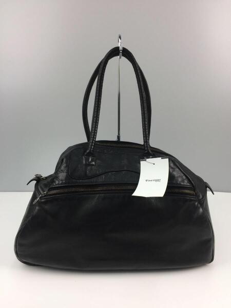 Jas M.B. 黒　ボストンバッグ Jas-M.B.(ジャスエムビー) / ボストンバッグ/レザー/BLK/無地 | 中古品