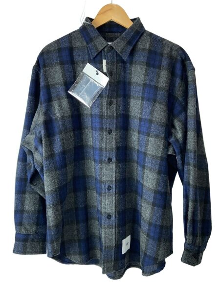 WTAPS(ダブルタップス) / ネルシャツ/2/ウール/GRY/チェック/252TQDT