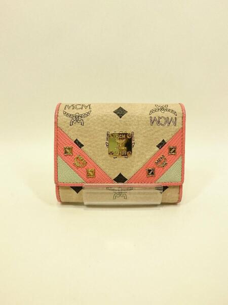 MCM(エムシーエム) / 3つ折り財布/--/ベージュ | 中古品の販売・通販 