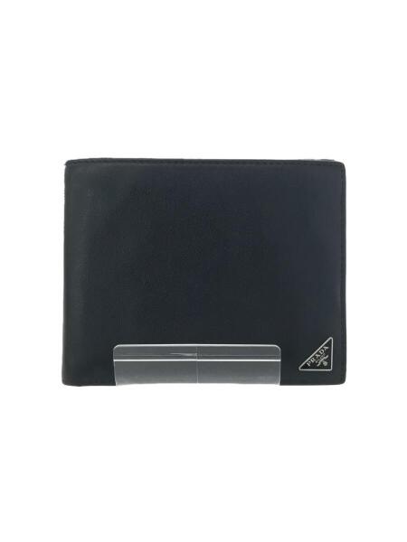 PRADA(プラダ) / 2つ折り財布/レザー/BLK/無地/レディース/2MO002  