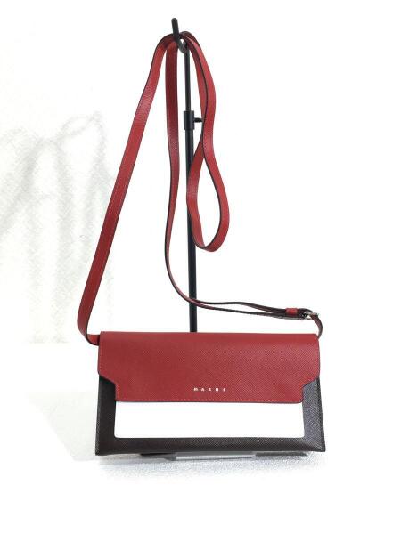 MARNI([イリョウ/フクショク]マルニ) / ショルダー付/長財布/--/RED 