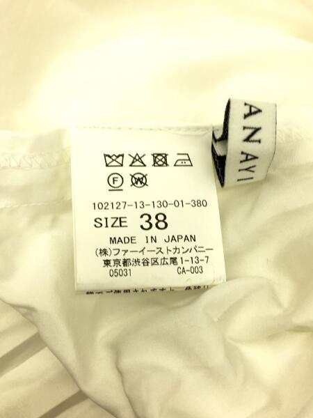 ANAYI(アナイ) / 長袖ブラウス/38/コットン/WHT/タイプライター裾 