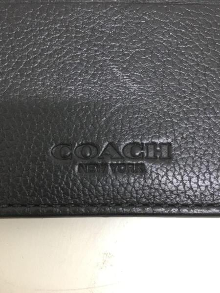 COACH(コーチ) / カードケース/レザー/BLK/無地/メンズ/F75459 | 中古