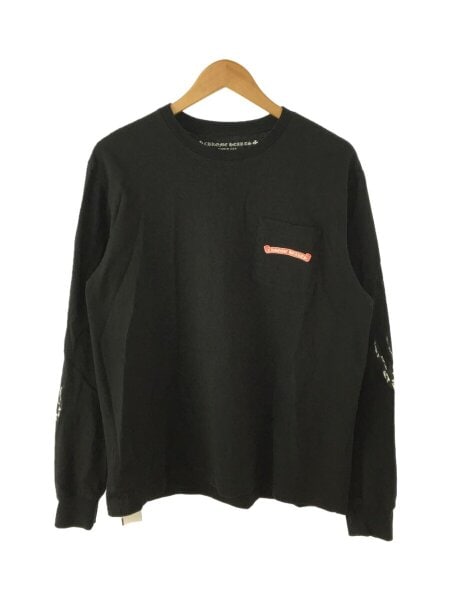 CHROME HEARTS(クロムハーツ) / 長袖Tシャツ/L/コットン/BLK/無地