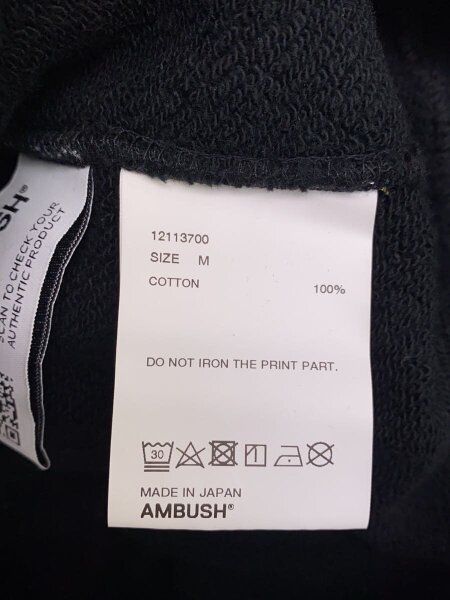 AMBUSH(アンブッシュ) / パーカー/M/コットン/BLK/プリント/12113700