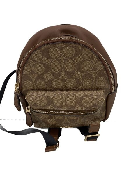 COACH コーチ チャーリー リュック シグネチャー PVCレザー ブラウン