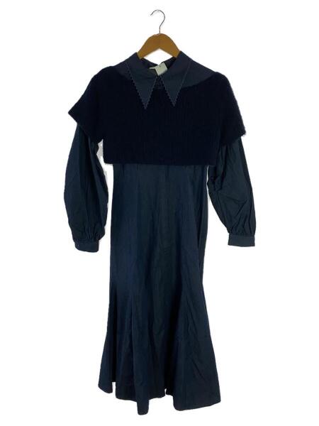 CELFORD(セルフォード) / ショートニット付長袖シャツワンピース/36  