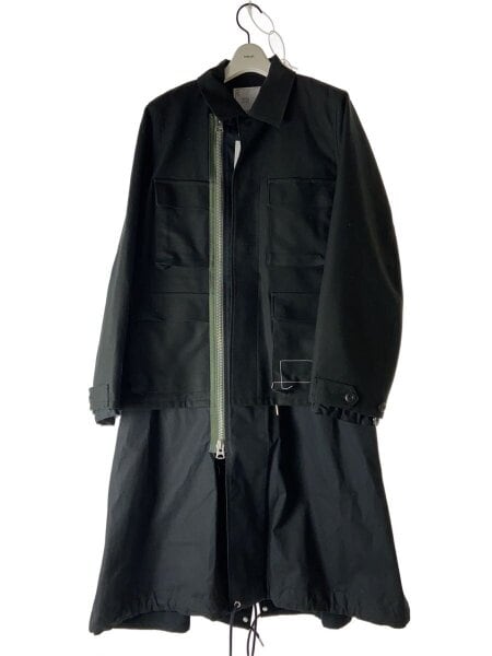 sacai(サカイ) / モッズコート/1/コットン/BLK/無地/25-03692M/25SS 