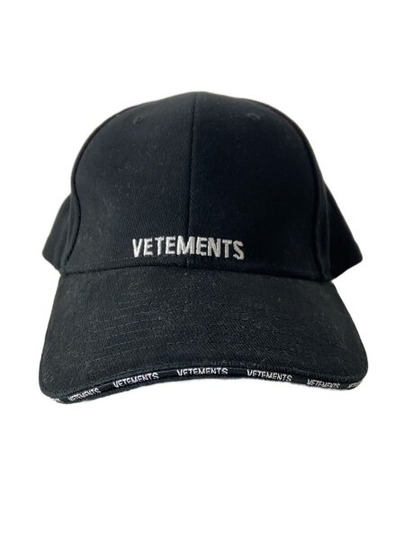 VETEMENTS(ヴェトモン) / キャップ/--/コットン/BLK/無地/メンズ 