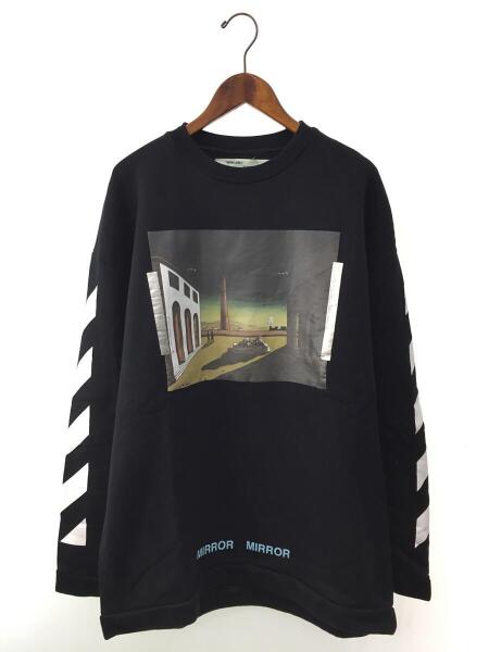 トップス OFF-WHITE 17SS DIAG SILVER CHIRICO CREW OFF-WHITE 17ss SILVER CHIRICO TEE OFF-WHITE 17SS DIAG SILVER