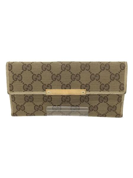 GUCCI(グッチ) / 長財布/キャンバス/ベージュ/総柄/レディース/112715