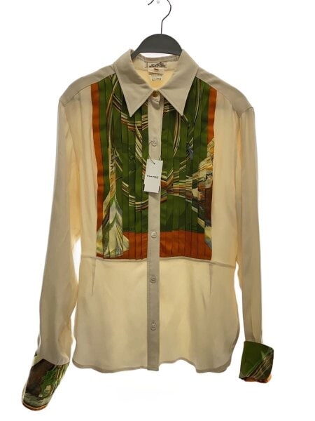 HERMES(エルメス) / 長袖シャツ/40/シルク/BEG// | 古着の販売・通販