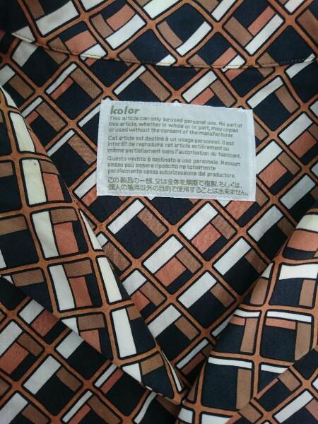 kolor(カラー) / 半袖シャツ/2/コットン/ORN/総柄/20SCM-B02116/20SS