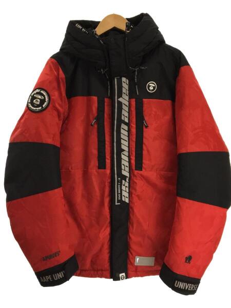 A BATHING APE / ダウンジャケット/M/ポリエステル/RED/AAPDNM7168XX9 A BATHING APE(アベイシングエイプ) / ダウンジャケット/XL