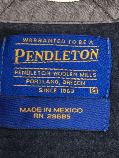 PENDLETON(ペンドルトン) / 長袖シャツ/S/ウール/BLU/無地 | 古着の