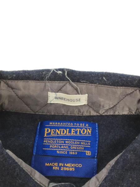 PENDLETON(ペンドルトン) / 長袖シャツ/S/ウール/BLU/無地 | 古着の