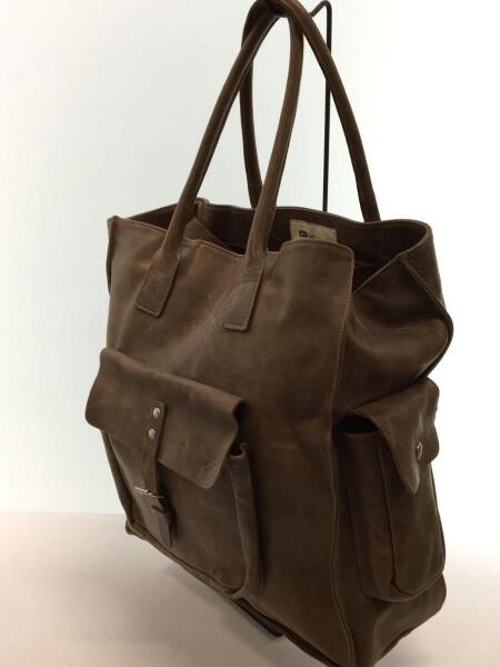 athe vanessabruno アテヴァネッサブリューノ トートバッグ レザー BRW 中古品の販売・通販なら