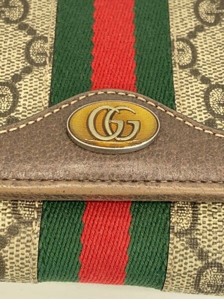 GUCCI(グッチ) / GUCCI グッチ/長財布/キャンバス/BRW/総柄/レディース 